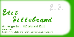 edit hillebrand business card